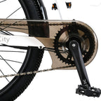 Vélo électrique CYSUM X-City – 26”, 250W, 48V, autonomie 100 km, cadre bas & design urbain Puce Hades