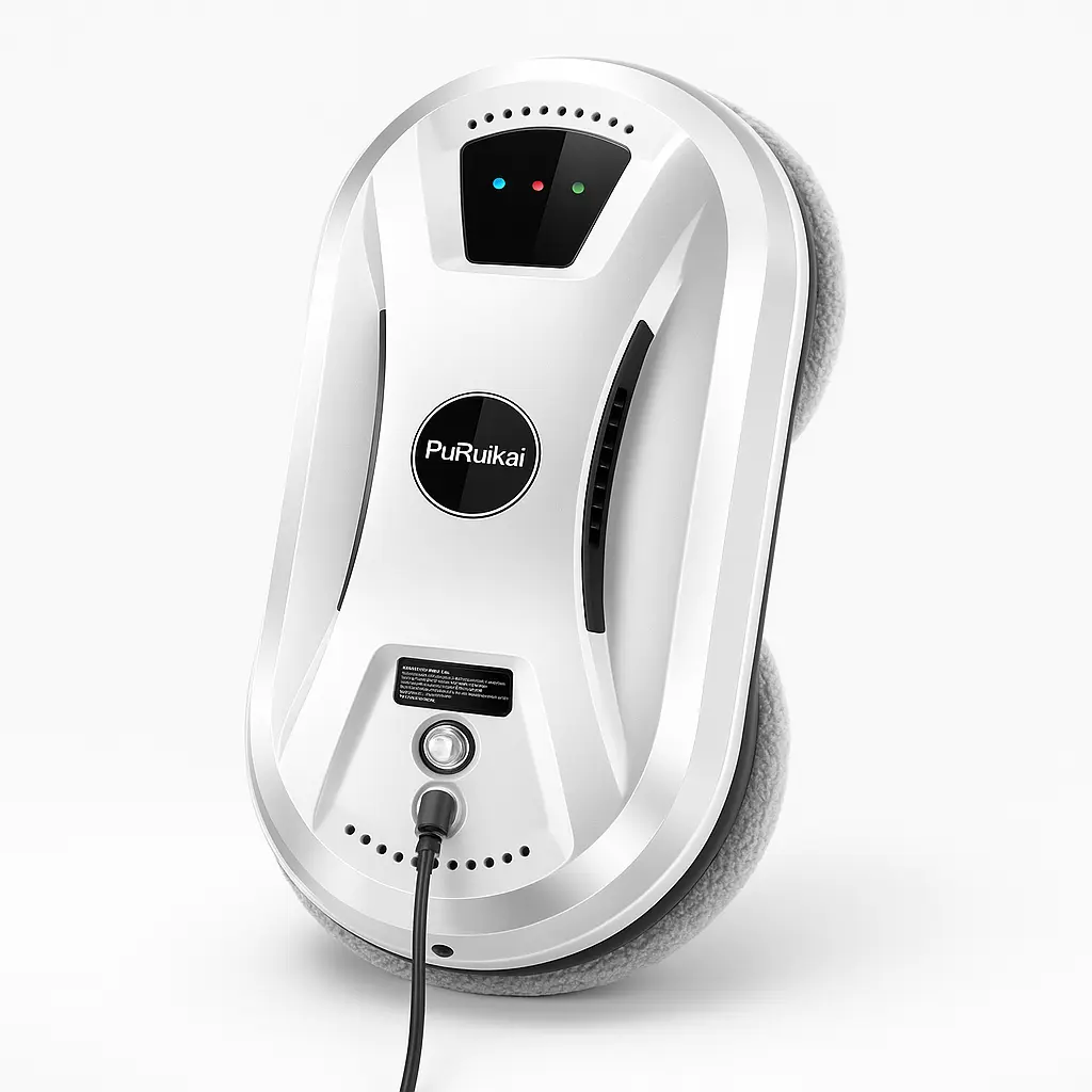 Robot lave-vitres PuRuiKai N361 – aspiration puissante, télécommande & sécurité anti-chute Solunergis
