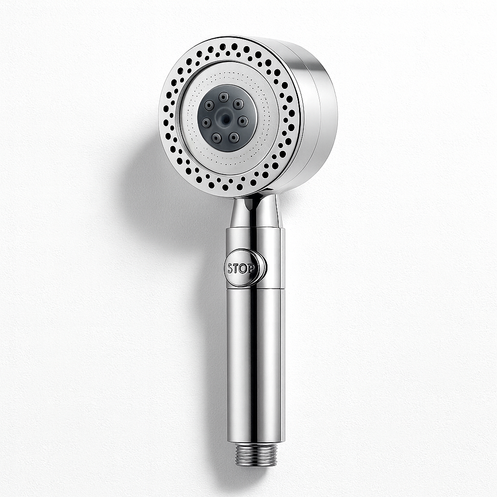 PJ532L- Pommeau de Douche Économique Haute Pression – 5 Modes + Filtre