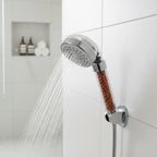 Pommeau de douche haute pression 3-en-1 – économie d’eau & billes filtrantes anioniques Solunergis