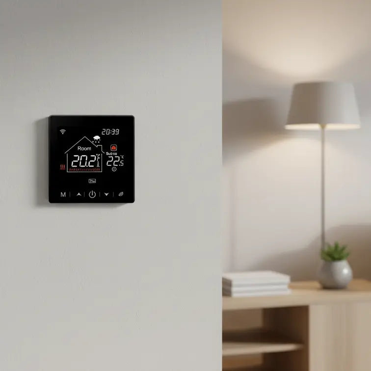 Thermostat chauffage au sol Wi-Fi – programmable, haute précision & contrôle vocal Solunergis