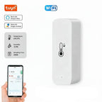 Tuya Wifi/Zigbee Temperature And Humidity Sensor Indoor Thermometer Smart Life Control For Home Work With Alexa Google Assistant Solunergis