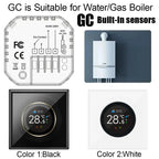 Thermostat WiFi à molette Tuya – plancher chauffant & chaudière eau/gaz, écran TFT 1,32" Solunergis