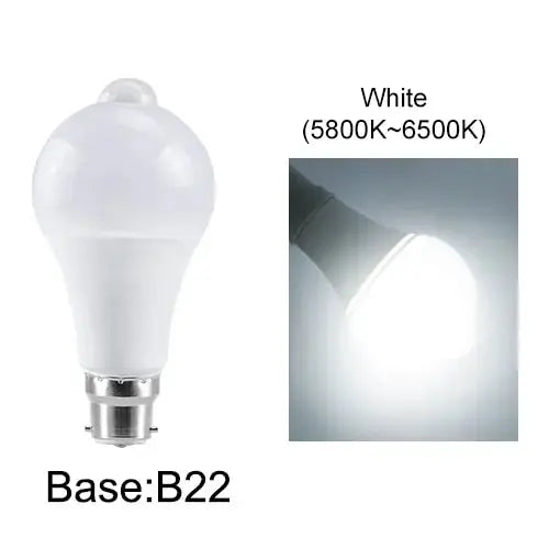 Ampoule LED E27/B22 à détection PIR – allumage automatique & économie d’énergie Solunergis