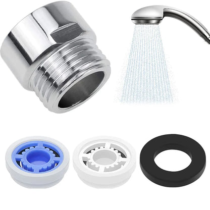 Shower Head Flow Control Valve Set Water Saver Device Flow Reducer Limiter 6 Different Flow Hose Restrictor Bathroom Accessories