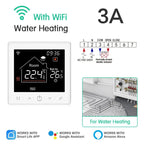 Floor Heating Thermostat Tuya WiFi Programmable Temperature Controller for Electric Warm Gas Boiler Smart Life Work with Alexa Solunergis
