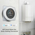 Thermostat WiFi Tuya – plancher chauffant électrique & chaudière eau/gaz, écran tactile LCD Solunergis