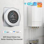 Thermostat WiFi Tuya – plancher chauffant électrique & chaudière eau/gaz, écran tactile LCD Solunergis