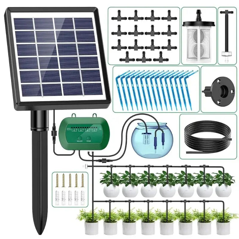 Kit d’irrigation solaire intelligent 6V 2W – batterie 1800 mAh intégrée Solunergis