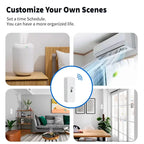 Tuya Wifi/Zigbee Temperature And Humidity Sensor Indoor Thermometer Smart Life Control For Home Work With Alexa Google Assistant Solunergis
