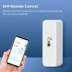 Tuya Wifi/Zigbee Temperature And Humidity Sensor Indoor Thermometer Smart Life Control For Home Work With Alexa Google Assistant Solunergis