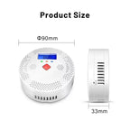 Détecteur CO intelligent Wi-Fi Tuya – écran LCD, alarme sonore, surveillance en temps réel Solunergis