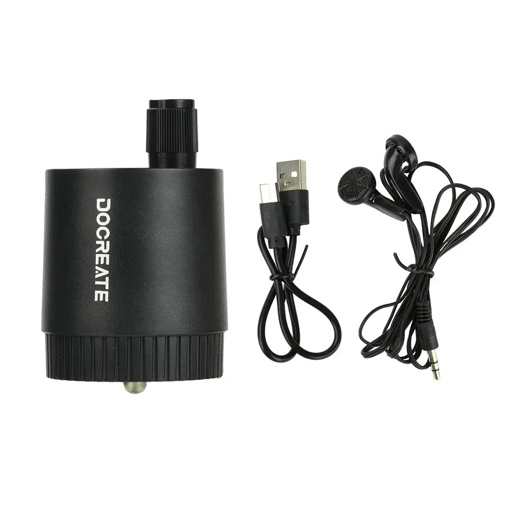 Water Mains Leak Detector Underground Pipe Leak Monitor Portable Type-C Leak Detector kit with Headphones for Indoor and Outdoor Solunergis