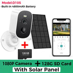 Caméra solaire Wi-Fi 1080P – batterie, détection PIR & audio 2-voies Solunergis