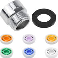 Réducteur de débit pour douche – set vanne + 6 limiteurs (1.2/1.5/1.8/2.0/2.2/2.5 GPM) Solunergis