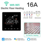 Floor Heating Thermostat Tuya WiFi Programmable Temperature Controller for Electric Warm Gas Boiler Smart Life Work with Alexa Solunergis