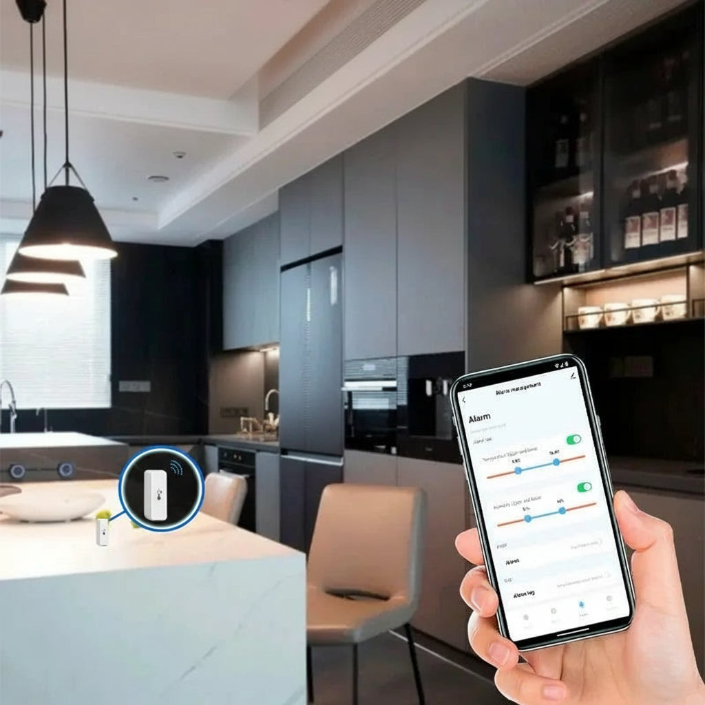 Tuya Wifi/Zigbee Temperature And Humidity Sensor Indoor Thermometer Smart Life Control For Home Work With Alexa Google Assistant Solunergis