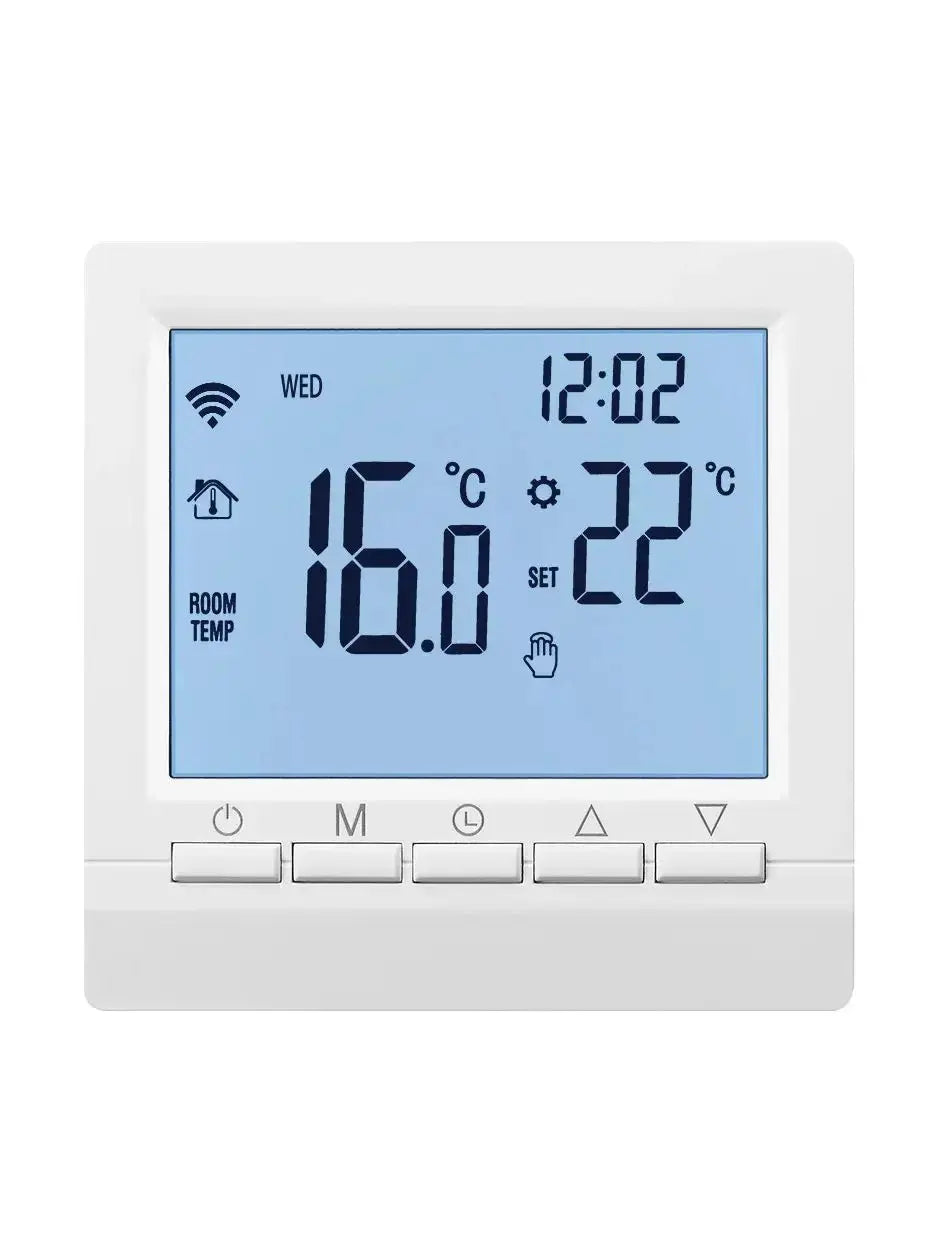 Digital Thermostat For Gas Boiler Room  Battery Programmable Heating Temperature Controller Boiler Thermostat Hand Wall Mount Solunergis
