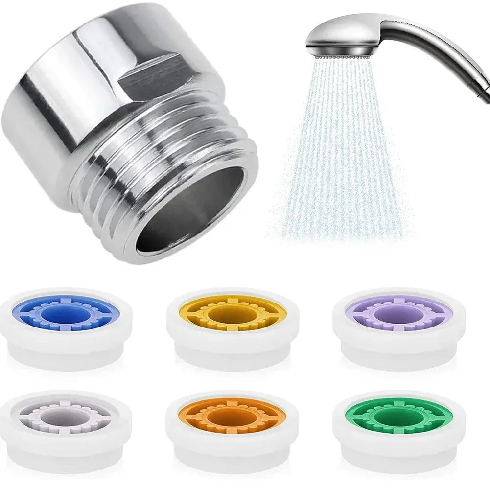 Réducteur de débit pour douche – set vanne + 6 limiteurs (1.2/1.5/1.8/2.0/2.2/2.5 GPM) Solunergis