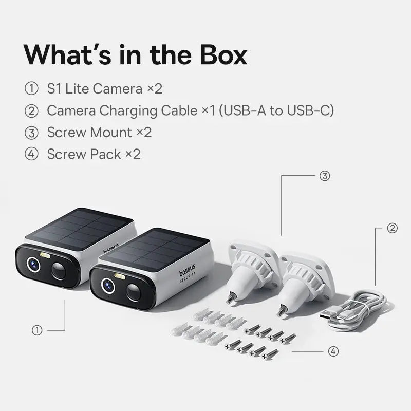 Caméra solaire Wi-Fi 2K – grand angle 135°, IP67, audio 2-voies & détection AI Solunergis