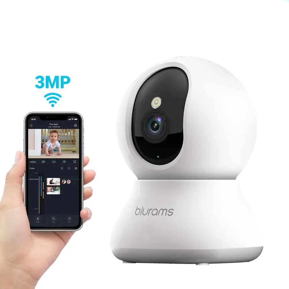 Baby Monitor 2K (3 MP) – détection de mouvement & audio bidirectionnel Solunergis