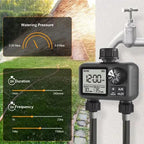 Minuterie d’arrosage digitale 2 sorties – A/B indépendantes, programmation flexible Solunergis