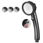 Pommeau de douche haute pression 3 modes – économie d’eau & bouton stop Solunergis