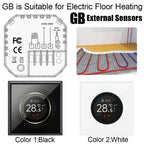 Thermostat WiFi à molette Tuya – plancher chauffant & chaudière eau/gaz, écran TFT 1,32" Solunergis