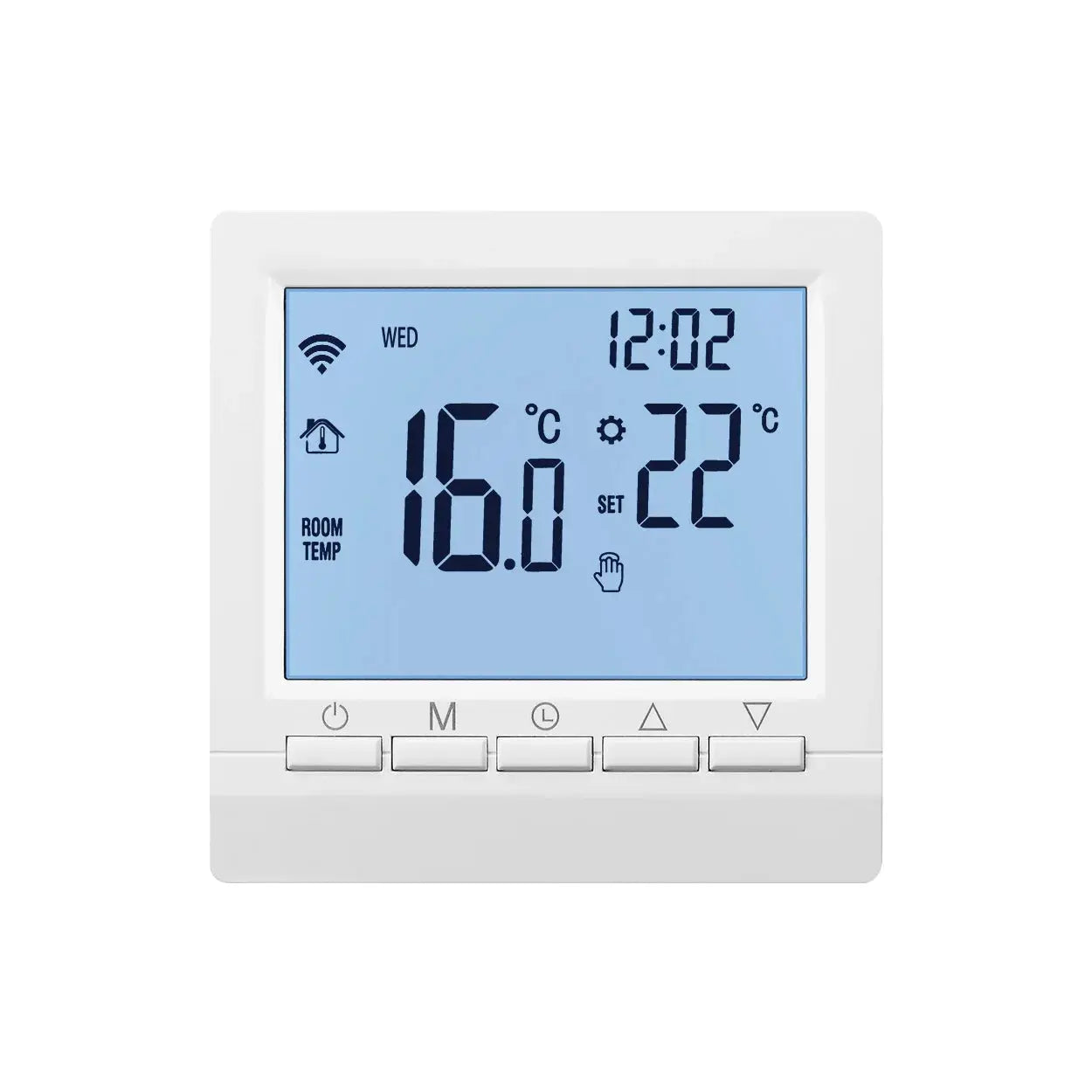 Digital Thermostat For Gas Boiler Room  Battery Programmable Heating Temperature Controller Boiler Thermostat Hand Wall Mount Solunergis