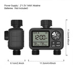 Minuterie d’arrosage digitale 2 sorties – A/B indépendantes, programmation flexible Solunergis