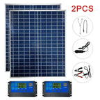 Kit panneau solaire 12 V – 500 W / 1000 W, contrôleur 100 A USB, polycristallin IP65 Solunergis