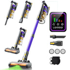 Aspirateur balai sans fil Laresar X11 – 550 W, 55 000 Pa, 60 min d’autonomie Solunergis