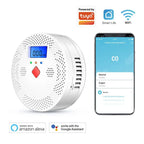 Détecteur CO intelligent Wi-Fi Tuya – écran LCD, alarme sonore, surveillance en temps réel Solunergis