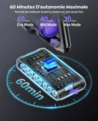 Aspirateur balai sans fil Laresar X11 – 550 W, 55 000 Pa, 60 min d’autonomie Solunergis