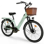 Vélo électrique CYSUM X-City – 26”, 250W, 48V, autonomie 100 km, cadre bas & design urbain Puce Hades