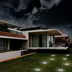 Éclairage extérieur solaire encastré – Spot inox 8 LED, étanche IP65 Teal Simba