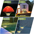 Éclairage extérieur solaire encastré – Spot inox 8 LED, étanche IP65 Teal Simba