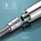 Pommeau de douche pressurisé filtrant – douchette à main, jet puissant & eau plus propre Solunergis