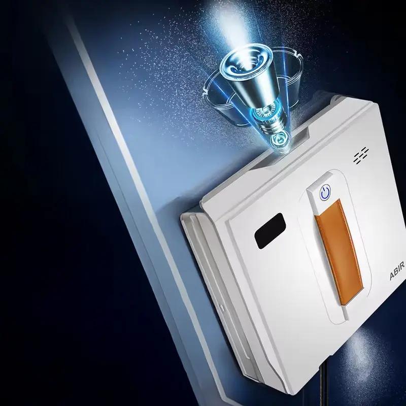 Robot lave-vitres ABIR WD8 – double pulvérisation, 3000 Pa, SLAM 4.0 & sécurité UPS Solunergis