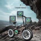 VTT électrique pneus fat 20×4.0 – moteur 750 W & batterie Samsung 48 V 12,8 Ah Lilac Milo